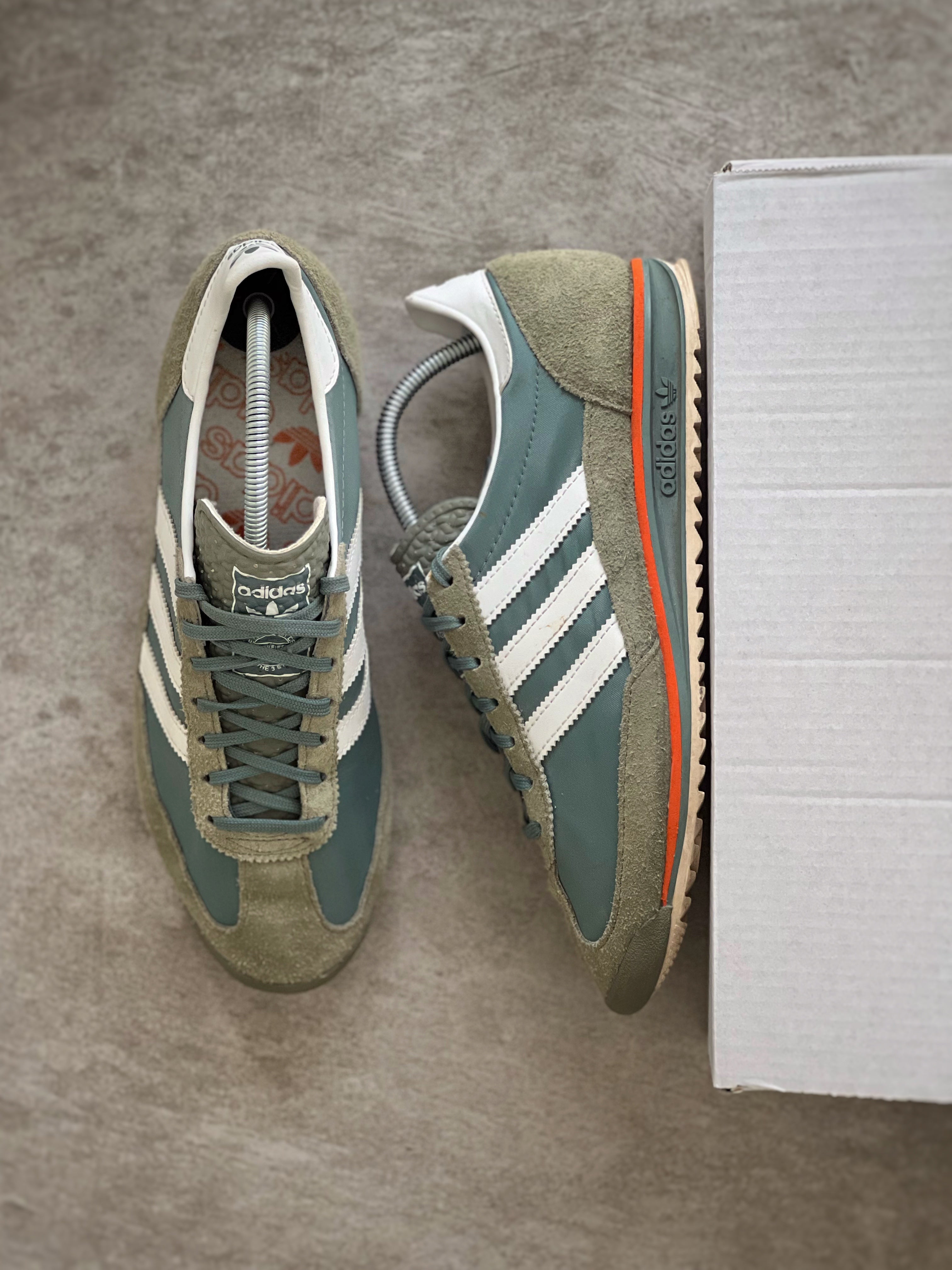 Size 40 | Adidas SL 72 Khaki white & Orange