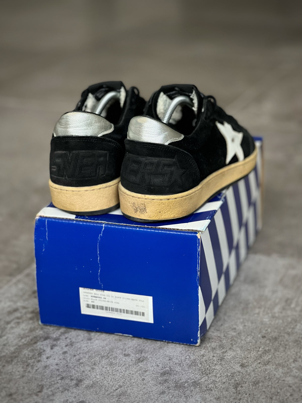 Golden Goose Ball Star Black & White Vtg