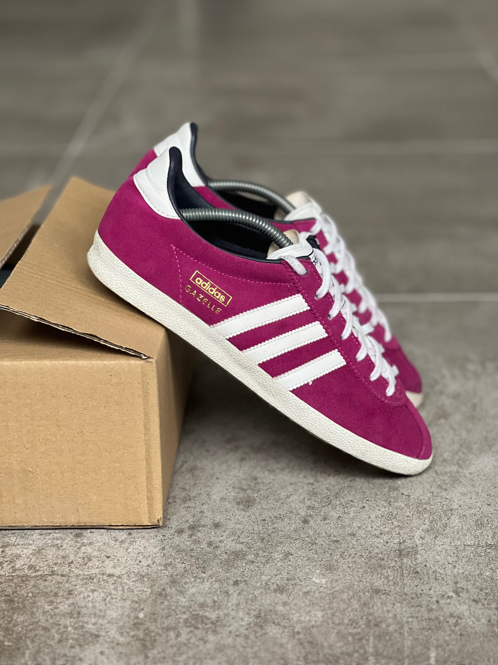 Talla 39 1/3 | Adidas Gazelle 2000’s pink / white