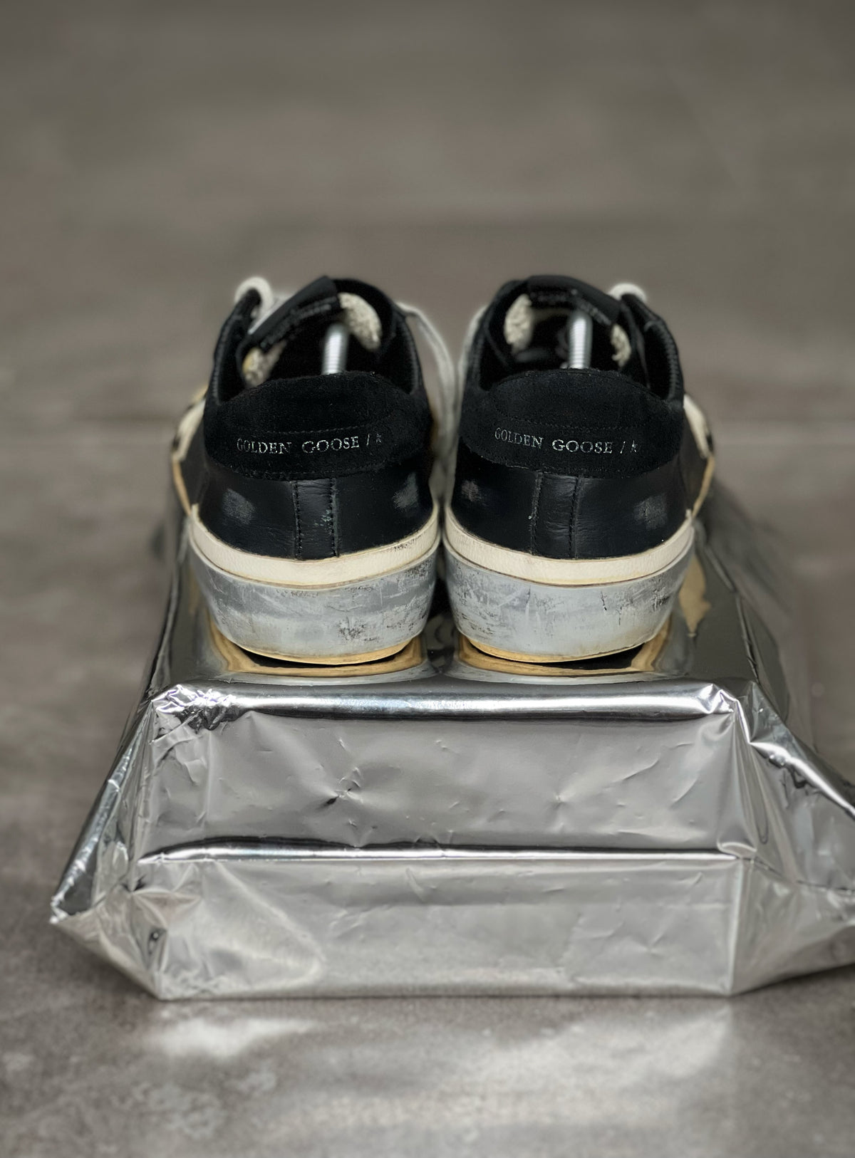 Golden Goose Superstar Men's Black/ Silver/ White