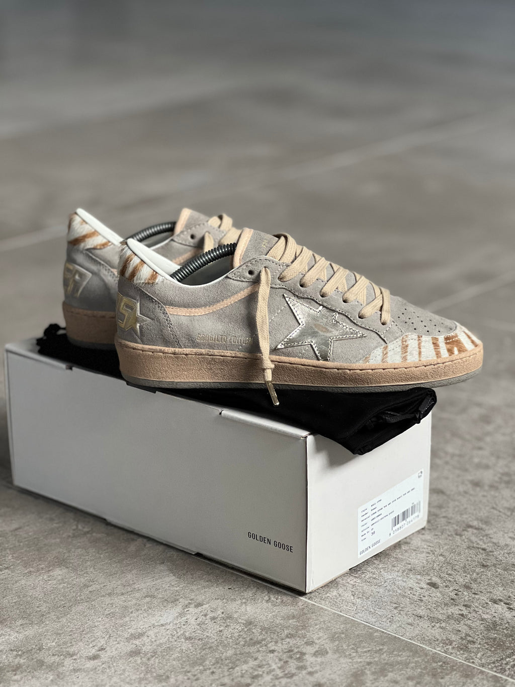 Talla 38 | Golden Goose Ball Star Animal Print