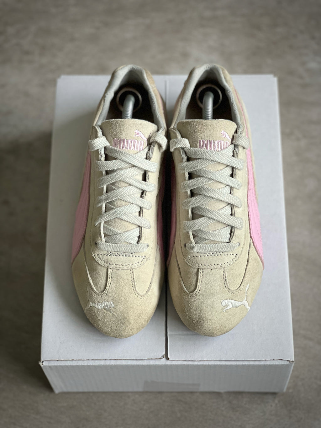 Size 38 | Puma SPEEDCAT Retro style Beige & Pink Woman
