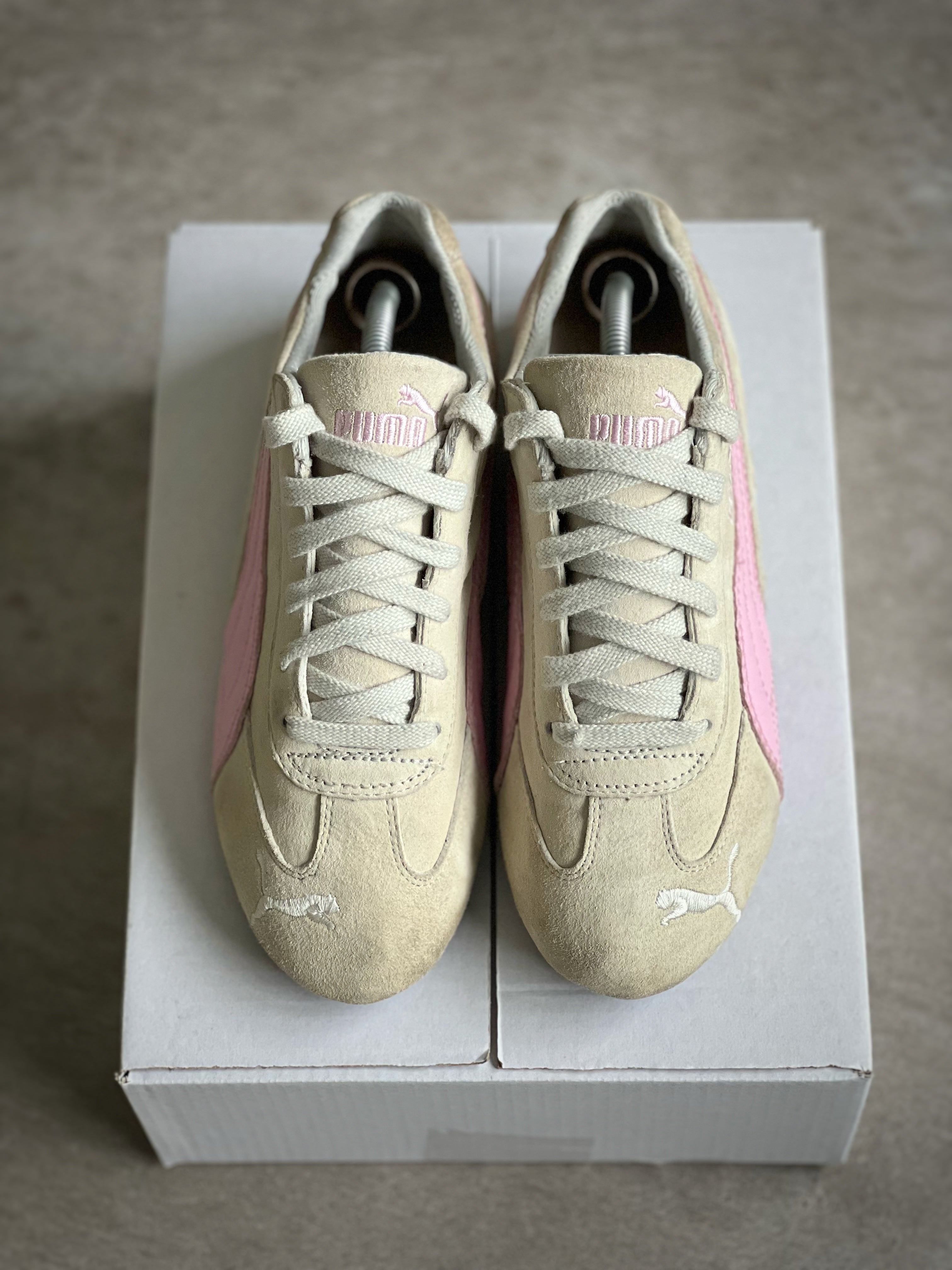 Size 38 | Puma SPEEDCAT Retro style Beige & Pink Woman