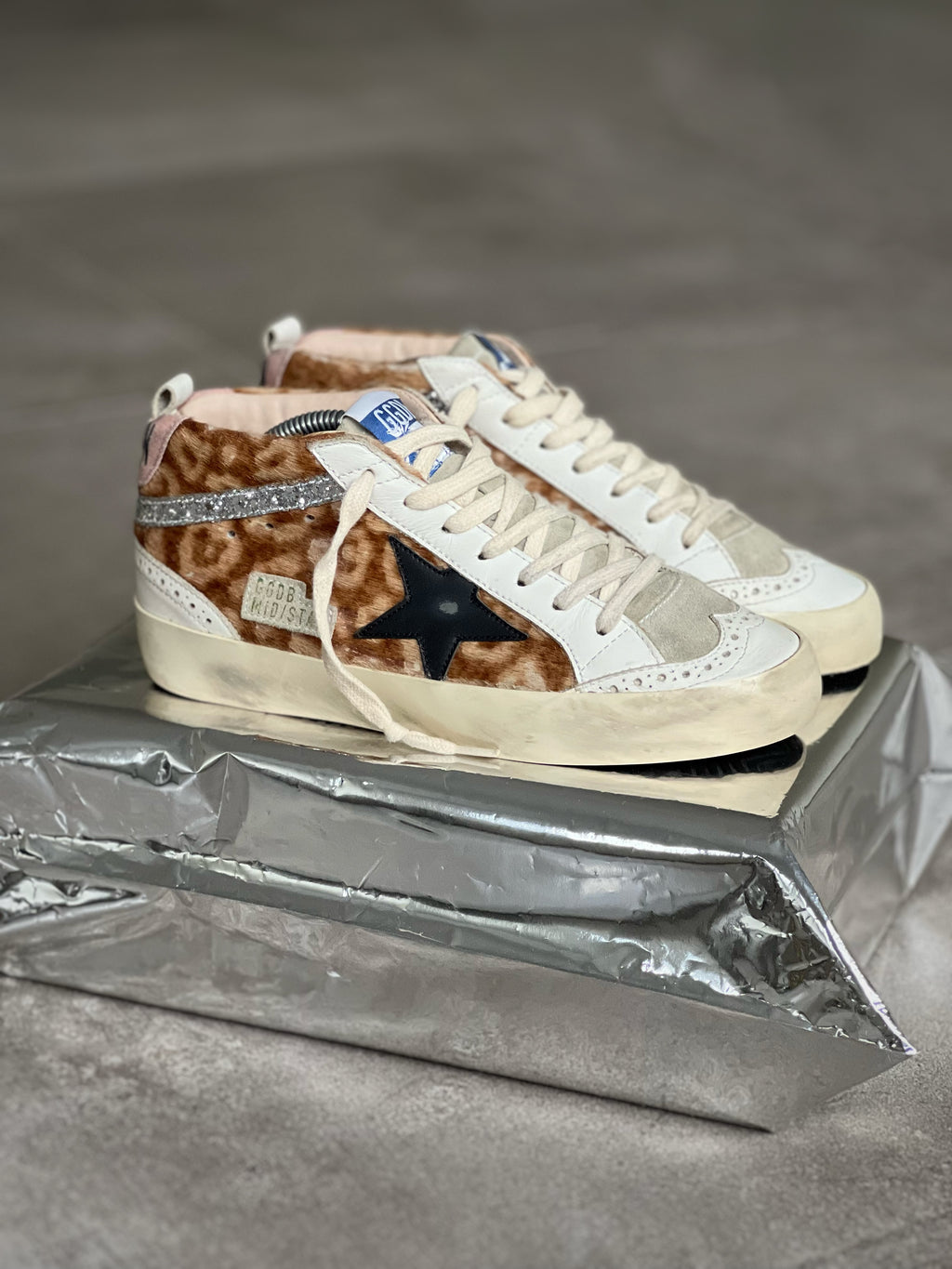Golden Goose Mid Star Animal Print Women's sneakers