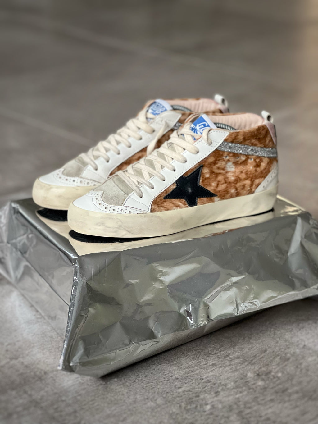 Golden Goose Mid Star Animal Print Women's sneakers
