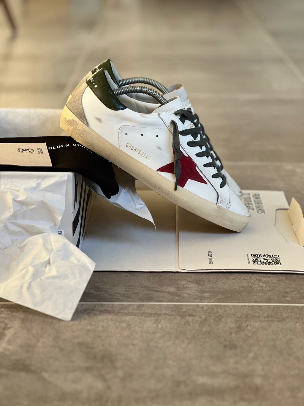 Varias tallas I Golden Goose Superstar Classic White/Red/Green