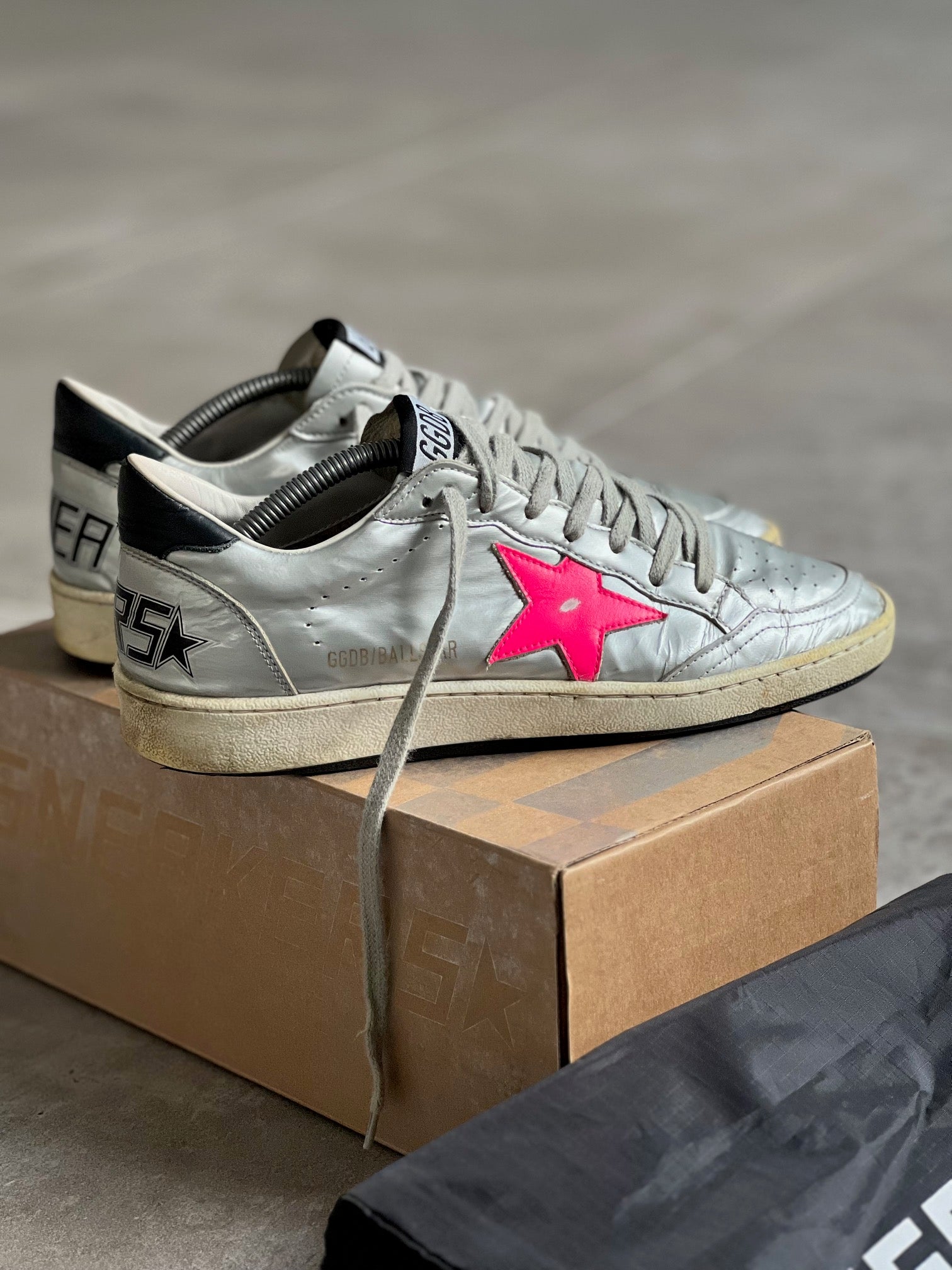 Talla 38 I Golden Goose Ball Star Woman Silver & Pink Woman