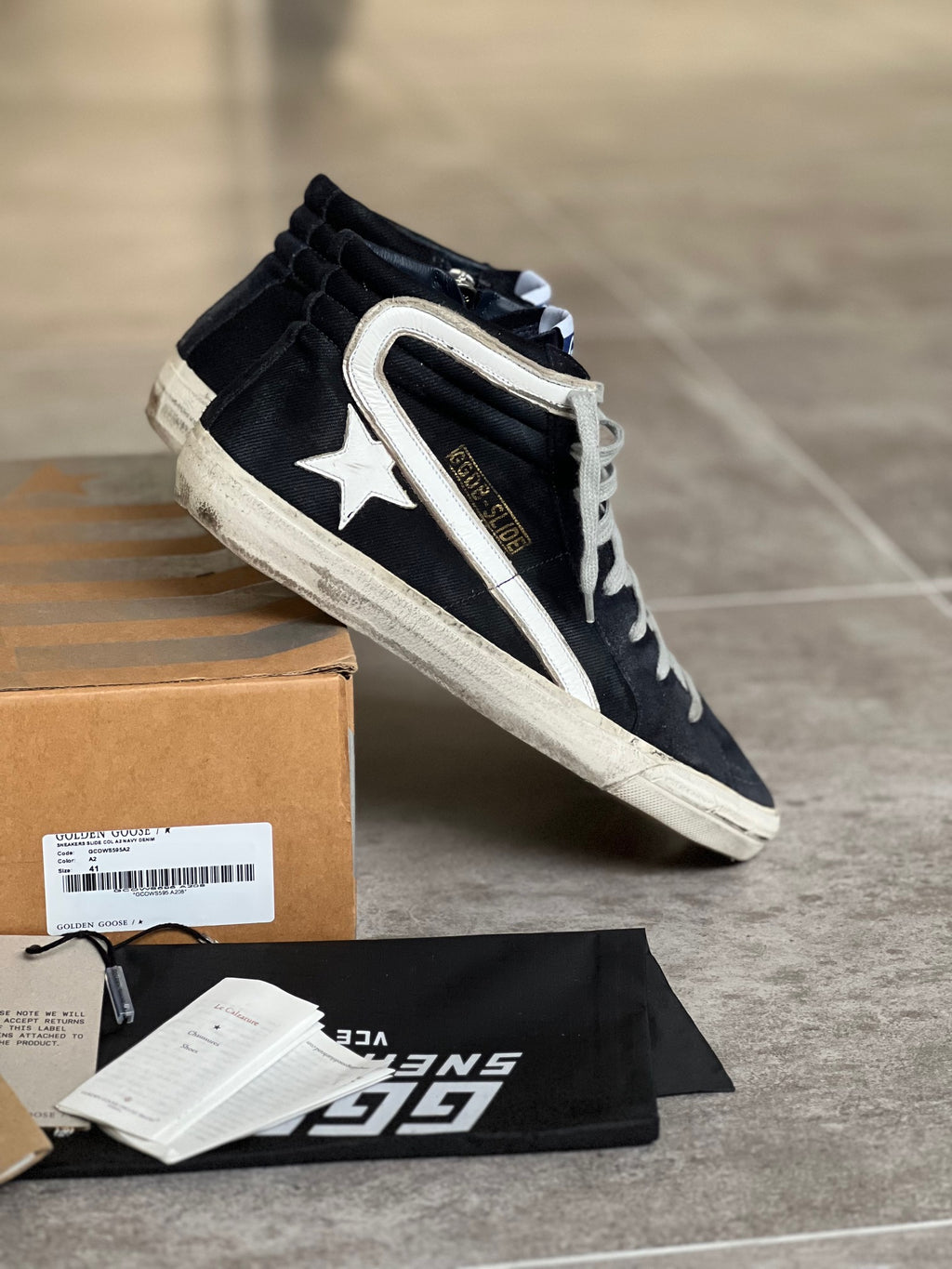 Talla 41 I Golden Goose Mid Star Denim Man