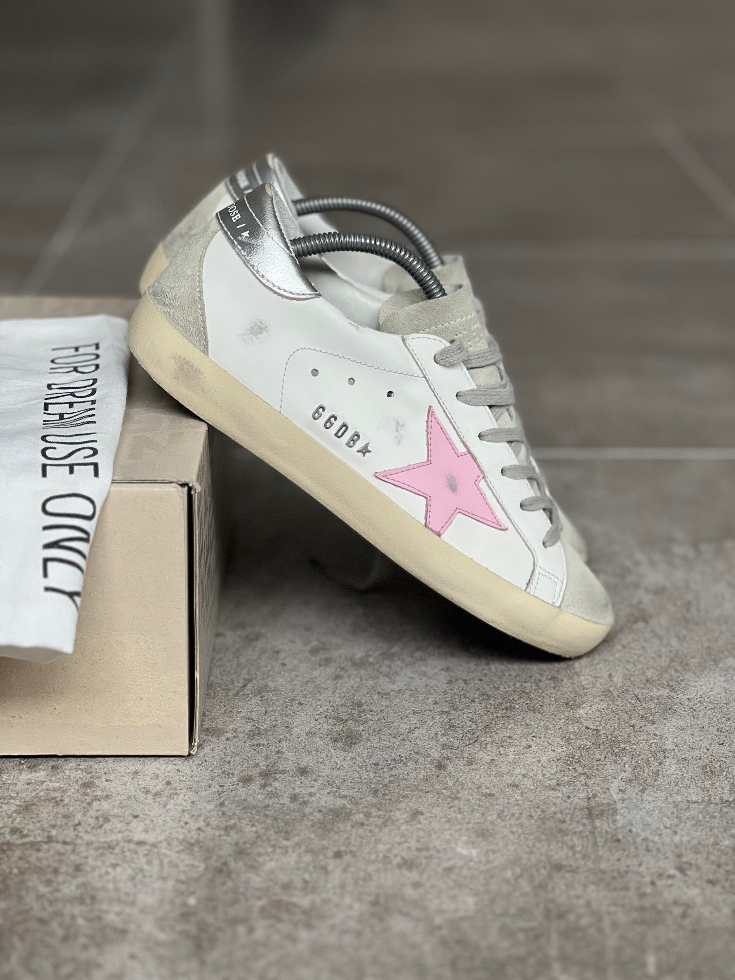 Talla 37 I Classic Superstar White/ Pink/ Silver