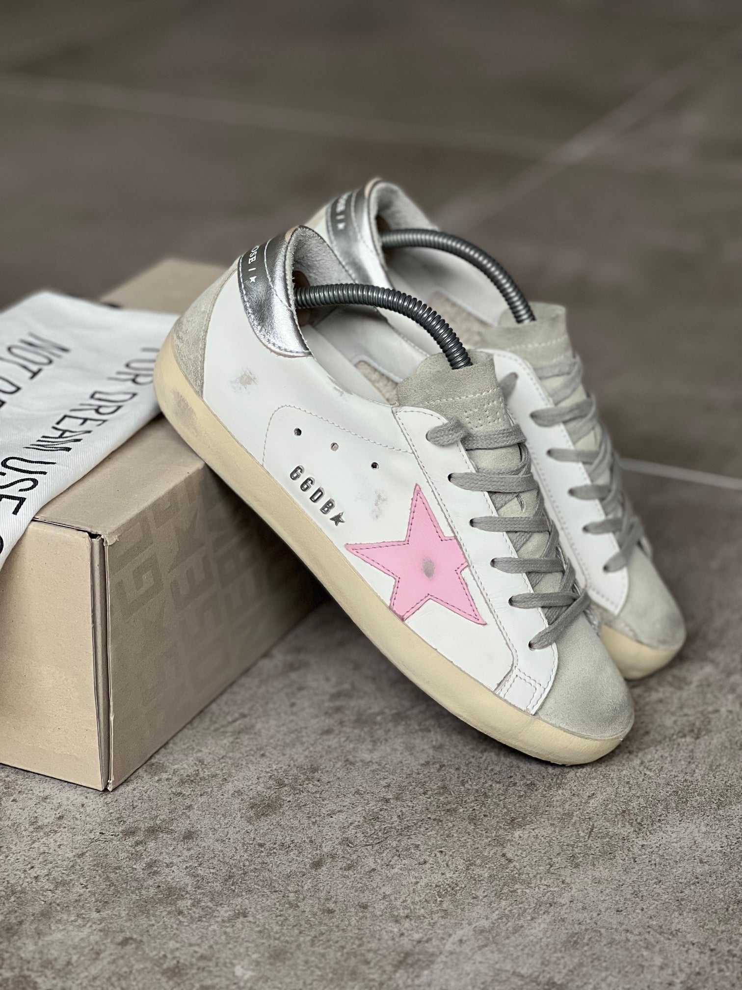Talla 37 I Classic Superstar White/ Pink/ Silver