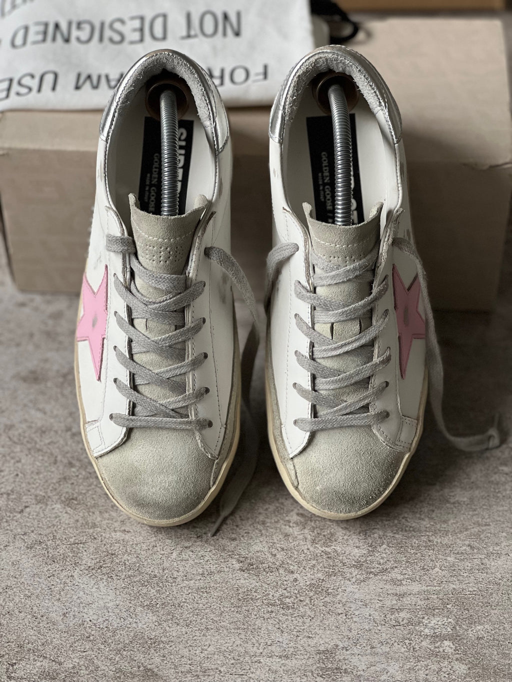 Size 37 I Classic Superstar White/ Pink/ Silver