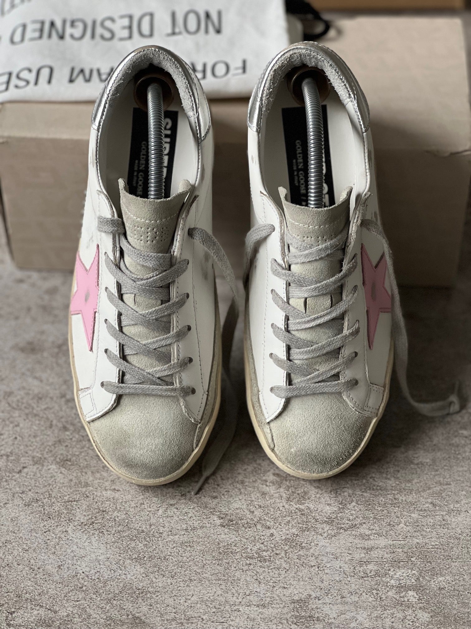 Size 37 I Classic Superstar White/ Pink/ Silver