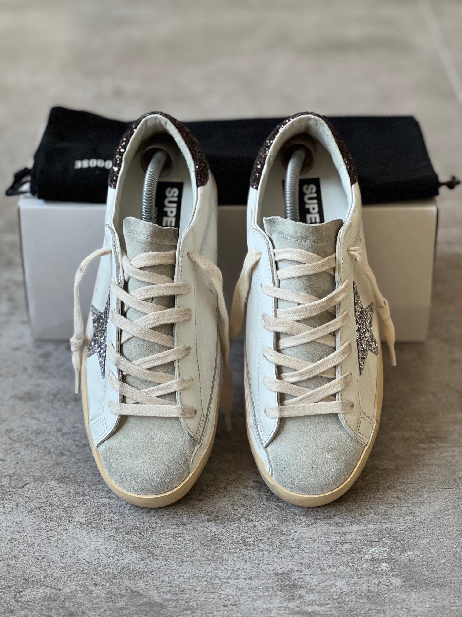 Size 38 I Classic Superstar Golden Goose White &amp; Brown