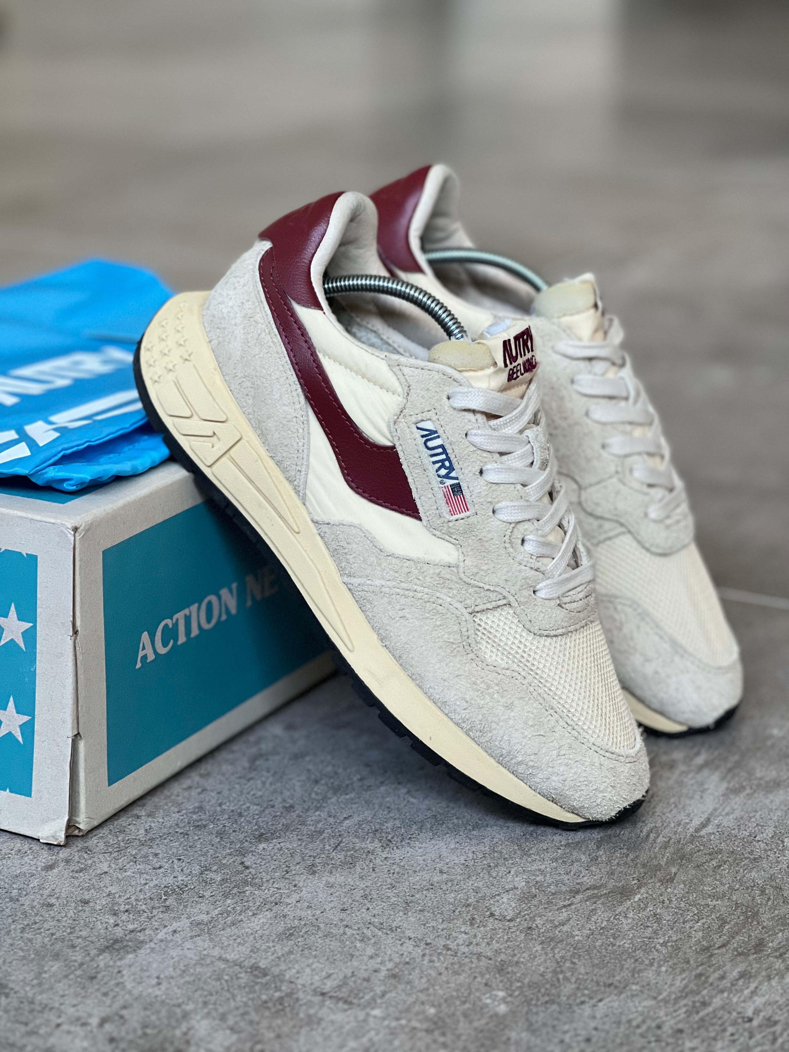 Size 40 I Autry Reelwind Beige &amp; Burgundy